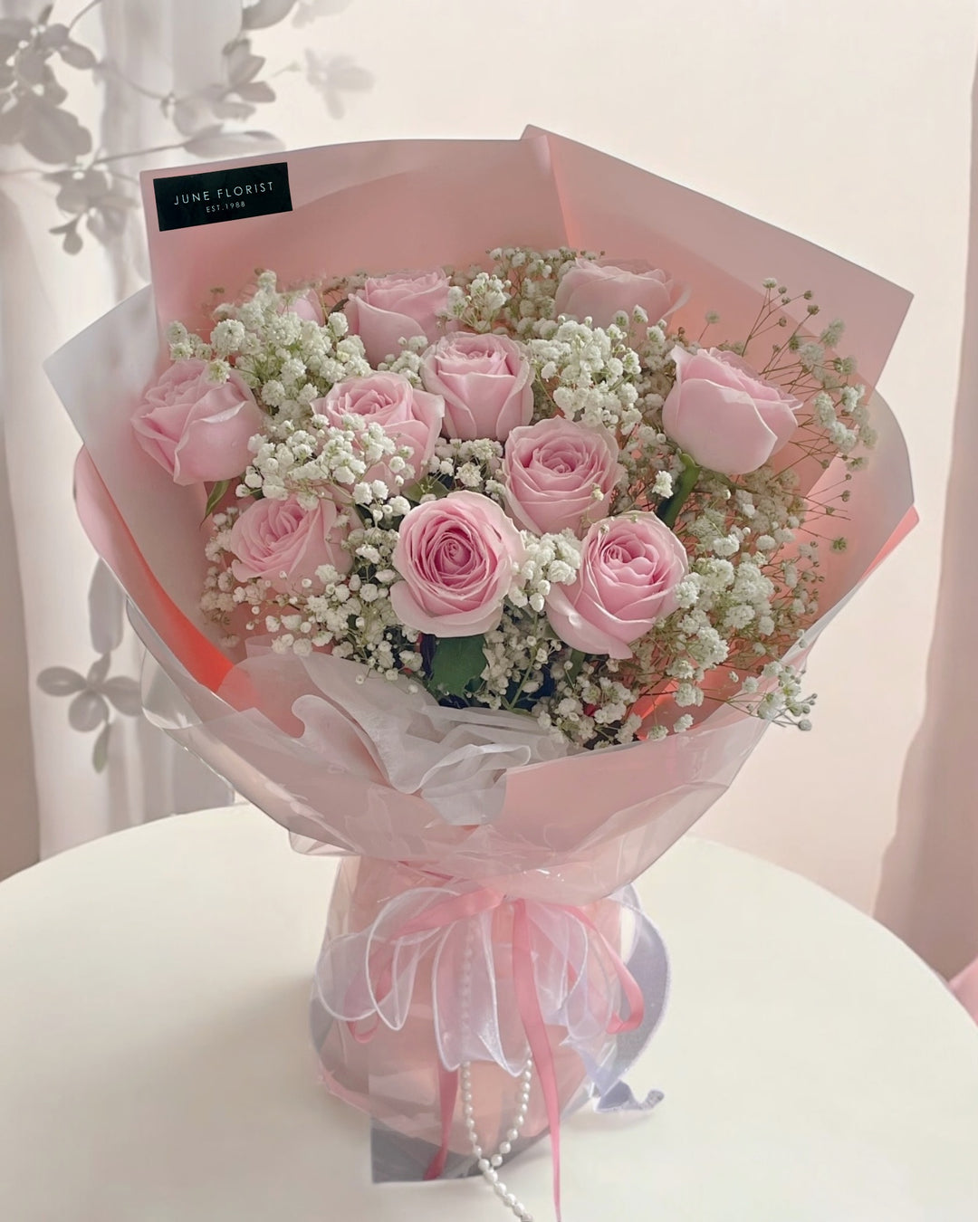 Pink Roses Bouquet 076