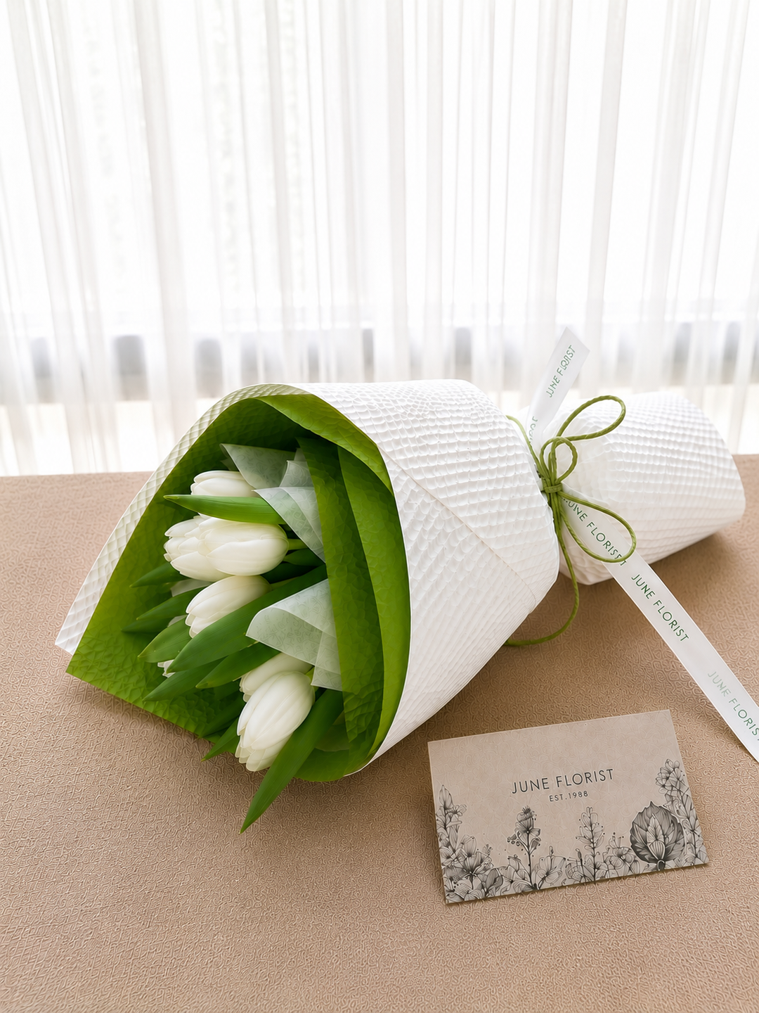 White Tulip Bouquet