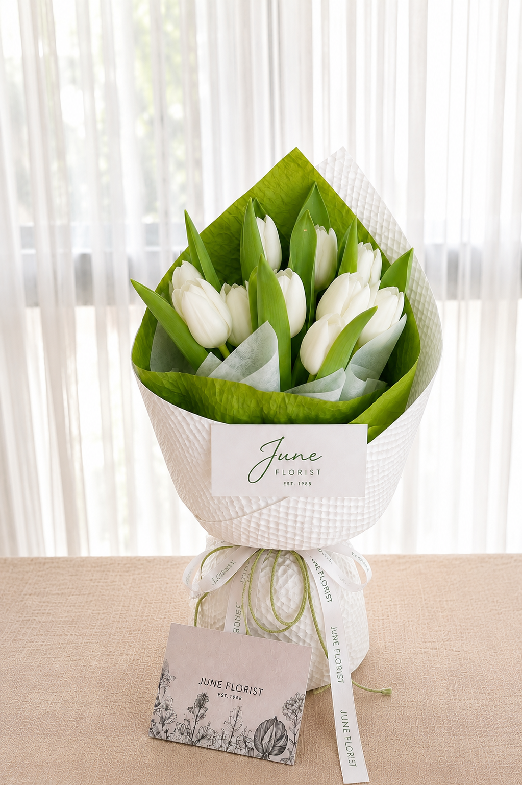 White Tulip Bouquet