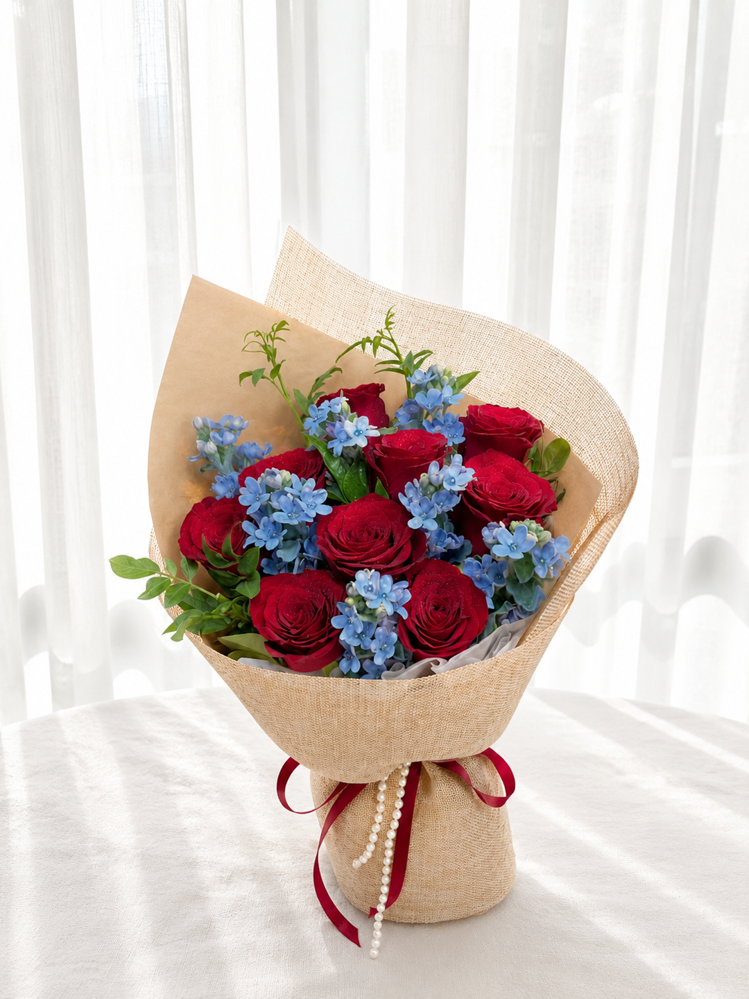 Blue Harmony Rose Bouquet