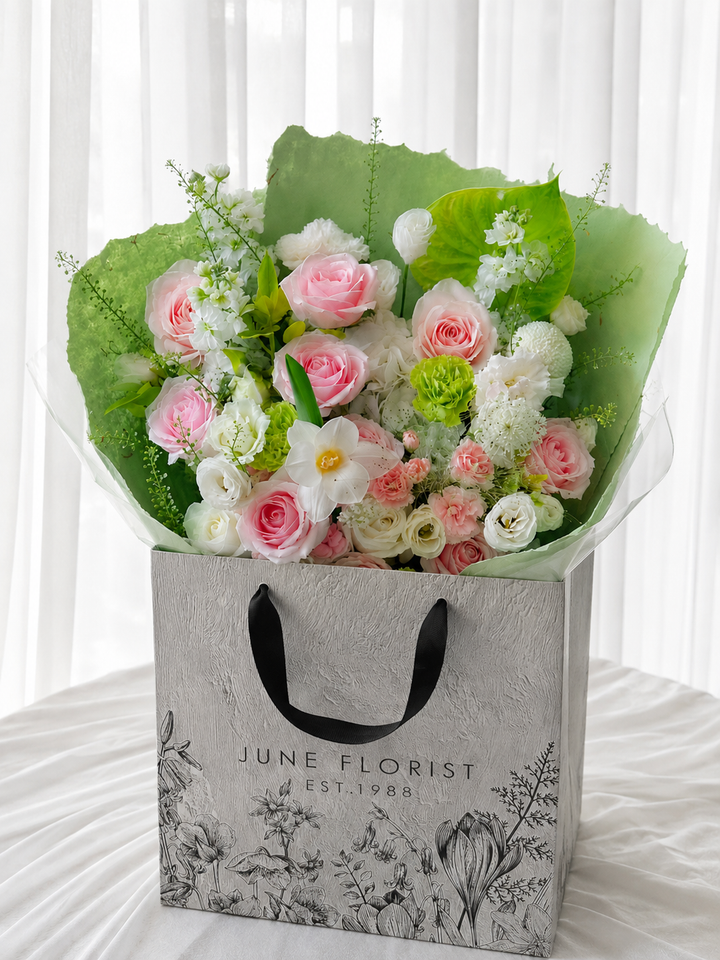 Soft Blush Garden Bouquet