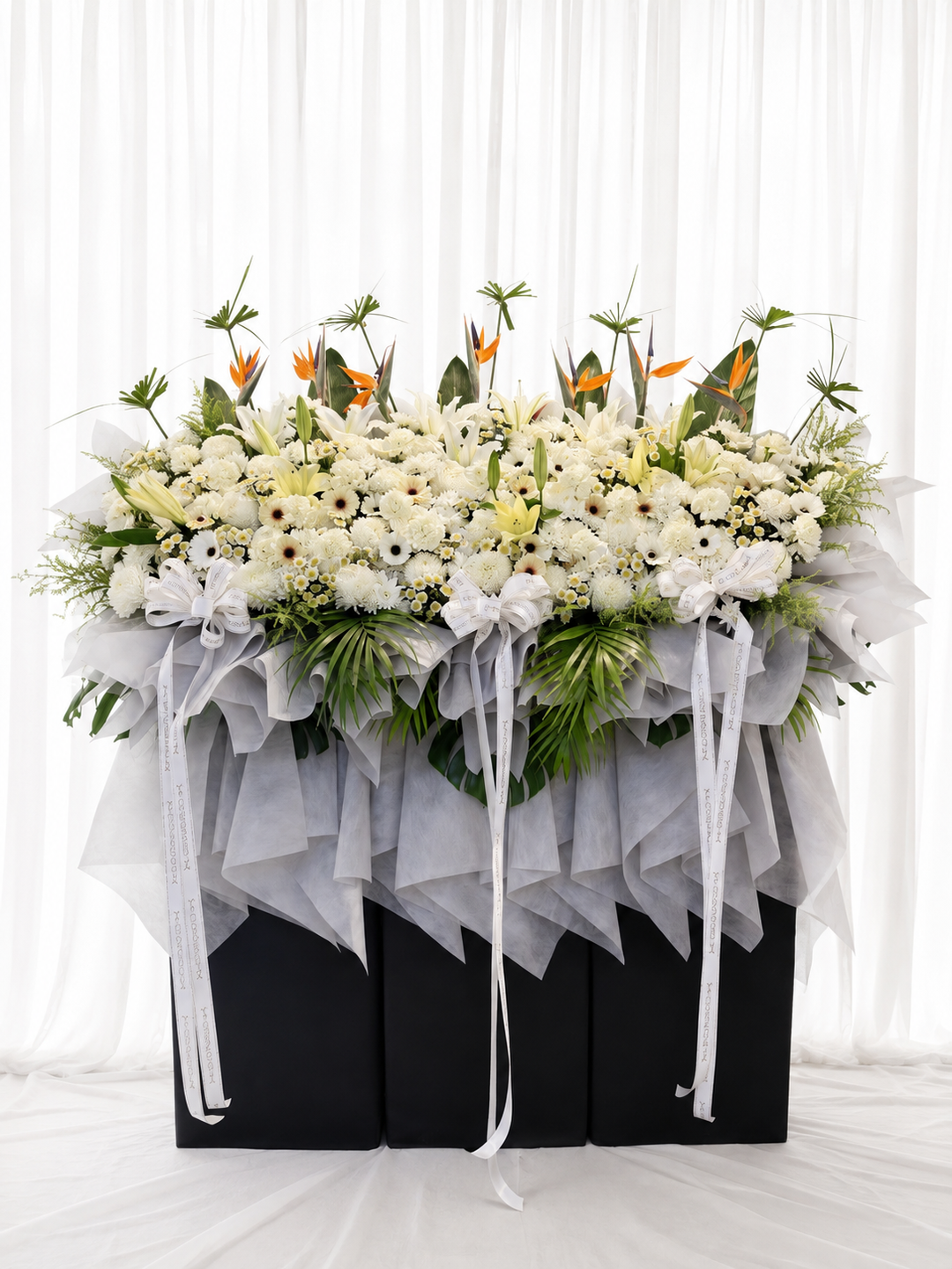 Graceful Tribute – Premium Condolence Flower Stand
