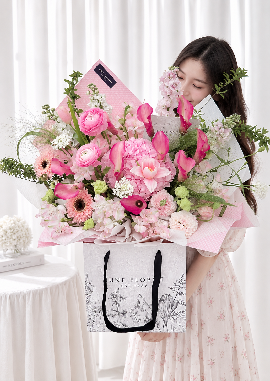 Pink Grandeur – Luxury Pink Calla Lily Bouquet Singapore
