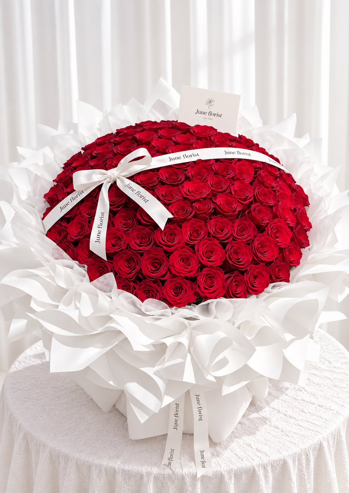 Grand Amour – 99 Red Roses Bouquet Singapore