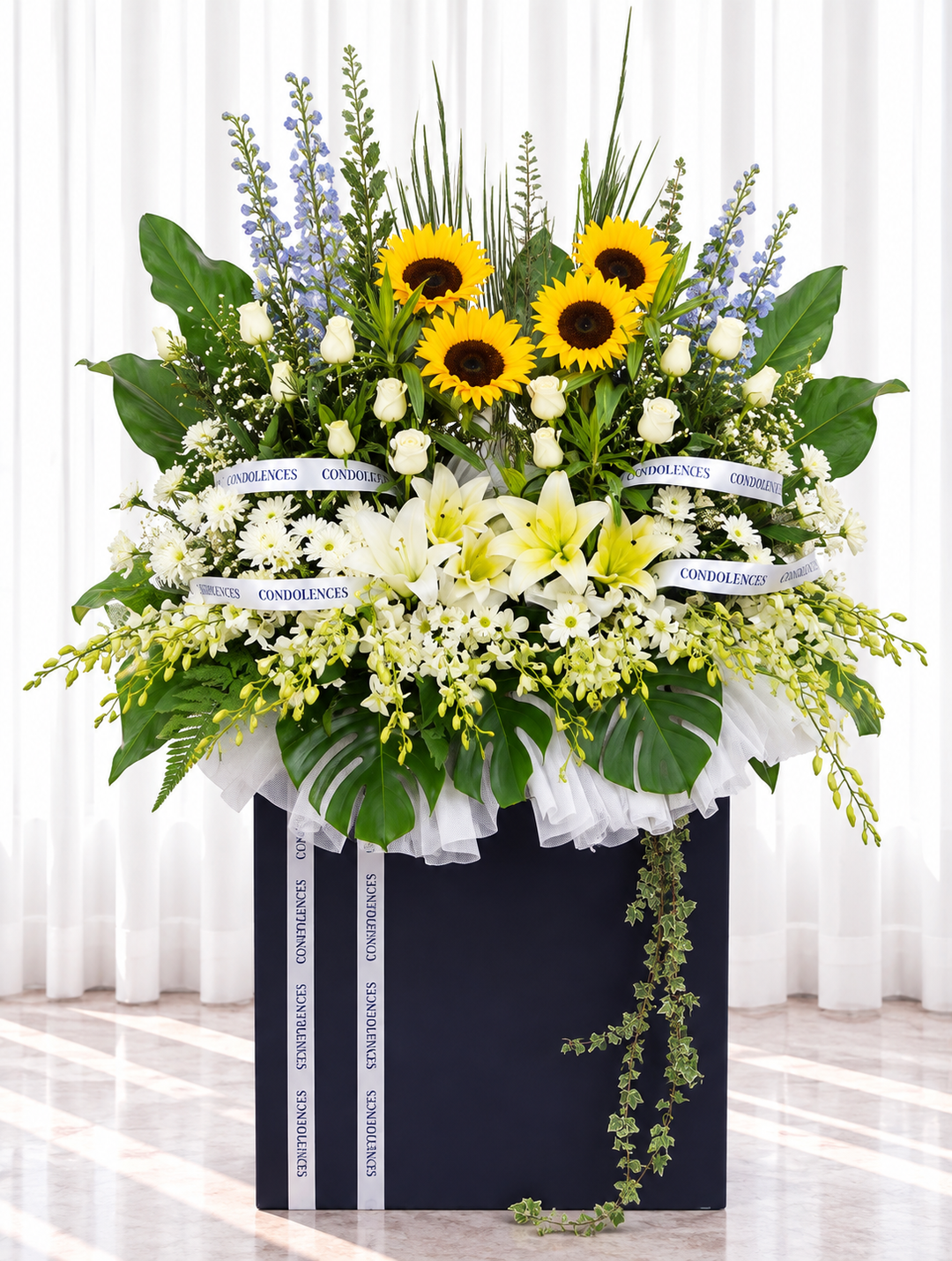 Condolence flower stand-19