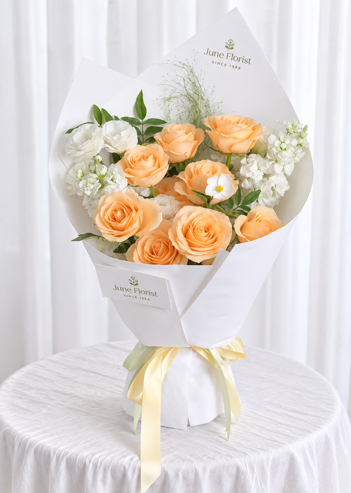 FLOWER BOUQUET(Champagne Rose) 052