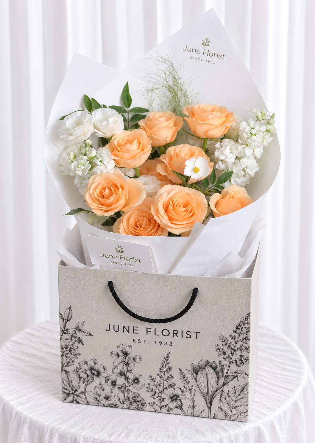 FLOWER BOUQUET(Champagne Rose) 052