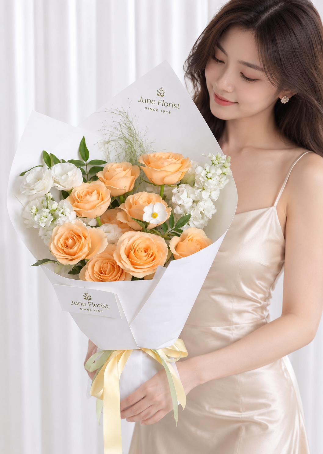 FLOWER BOUQUET(Champagne Rose) 052