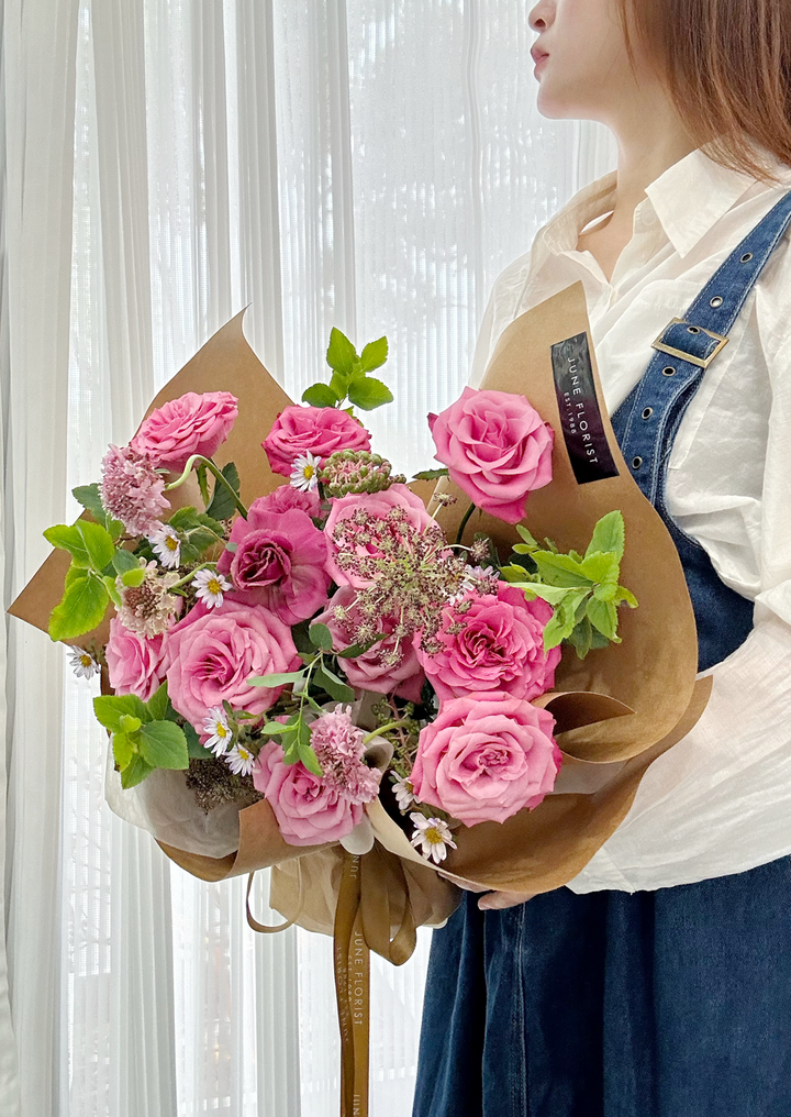 FLOWER BOUQUET(pink rose) 014