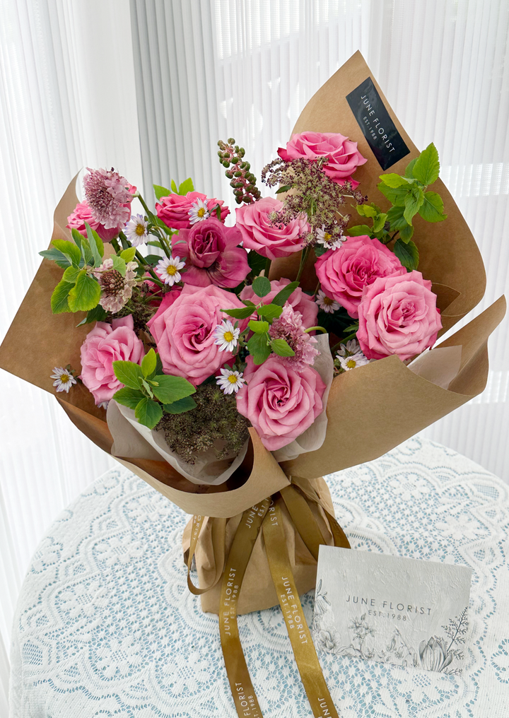 FLOWER BOUQUET(pink rose) 014